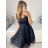 Women's Strapless Short Party Dress (S/M ONE SIZE) ITALIAN FASHION IMPSH23C662 dark green S / M