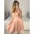 Women's Strapless Short Party Dress (S/M ONE SIZE) ITALIAN FASHION IMPSH23C662 dark green S / M