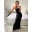 Women's Long Long Sleeve Party Dress (S/M ONE SIZE) ITALIAN FASHION IMM23056 -   turquoise -   S / M