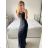 Women's Long Long Sleeve Party Dress (S/M ONE SIZE) ITALIAN FASHION IMM23056 -   turquoise -   S / M