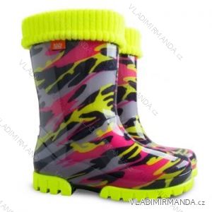 Rubber Boots Insulated Reflective Children and Adolescent (28-35) DEMAR TWISTER LUX FLUO E / 1
