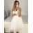 Women's Elegant Sleeveless Short Prom Party Dress (S/M ONE SIZE) ITALIAN FASHION IMM22PL19801KR
