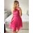 Women's strapless lace party dress (S/M ONE SIZE) ITALIAN FASHION IMC23349/DR