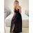 Dress classic short sleeve women (uni S / M) ITALIAN FASHION IMC20203 M / L black