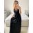 Dress classic short sleeve women (uni S / M) ITALIAN FASHION IMC20203 M / L black