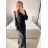 Women's Long Long Sleeve Party Dress (S/M ONE SIZE) ITALIAN FASHION IMM23056