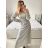 Women's Long Long Sleeve Party Dress (S/M ONE SIZE) ITALIAN FASHION IMM23056