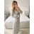 Women's Long Long Sleeve Party Dress (S/M ONE SIZE) ITALIAN FASHION IMM23056