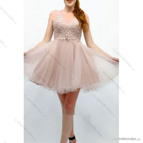 Satin Women's Long Summer Strapless Dress (S / M / L ONE SIZE) ITALIAN FASHION IMM22694