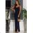 Women's Strapless Long Satin Party Dress (34-42) POLISH FASHION PMLEL24NATHALIE dark blue 42