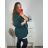 Set elegant jacket long sleeve and pants women (S / M ONE SIZE) ITALIAN FASHION IMM211392 - Colour   black - Size   56