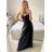 Women's Summer Elegant Sparkly Sequin Strap Dress (S/M ONE SIZE) ITALIAN FASHION IMPBB23O3837