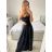 Women's Summer Elegant Sparkly Sequin Strap Dress (S/M ONE SIZE) ITALIAN FASHION IMPBB23O3837