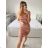 Buttoned Dress with Buttoned Ladies (uni s-m) ITALIAN FASHION IM2203948 Brown S/M