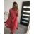 Women's Elegant Summer Sleeveless Dress (S/M/L ONE SIZE) ITALIAN FASHION IM923NELA - Colour   oranžová - Size   M / L