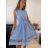 Women's Elegant Summer Sleeveless Dress (S/M/L ONE SIZE) ITALIAN FASHION IM923NELA - Colour   oranžová - Size   M / L