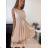 Women's Elegant Summer Sleeveless Dress (S/M/L ONE SIZE) ITALIAN FASHION IM923NELA - Colour   oranžová - Size   M / L