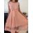 Women's Elegant Summer Sleeveless Dress (S/M/L ONE SIZE) ITALIAN FASHION IM923NELA - Colour   oranžová - Size   M / L