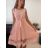 Women's Elegant Summer Sleeveless Dress (S/M/L ONE SIZE) ITALIAN FASHION IM923NELA - Colour   oranžová - Size   M / L