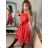Women's Elegant Summer Sleeveless Dress (S/M/L ONE SIZE) ITALIAN FASHION IM923NELA - Colour   oranžová - Size   M / L