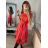 Women's Elegant Summer Sleeveless Dress (S/M/L ONE SIZE) ITALIAN FASHION IM923NELA - Colour   oranžová - Size   M / L