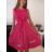 Women's Elegant Summer Sleeveless Dress (S/M/L ONE SIZE) ITALIAN FASHION IM923NELA - Colour   light pink - Size   M / L