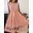 Women's Elegant Summer Sleeveless Dress (S/M/L ONE SIZE) ITALIAN FASHION IM923NELA - Colour   light pink - Size   M / L