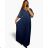 Women's Strapless Elegant Prom Long Dress (S/M, L/XL) FRENCH FASHION FMF231707