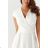 Women's long party short sleeve dress (36-56) POLISH FASHION PMLMR23AFRODYTA-2 -   white -   52