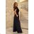Women's Plus Size (42-46) Long Elegant Party Sleeveless Dress POLISH FASHION PMLBC23265-10 - Colour   black - Size   36