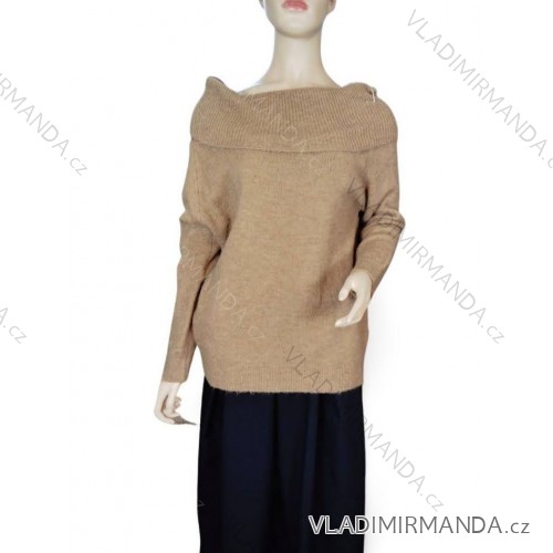 Women's Long Sleeve Elegant Skirt and Blazer Set (S/M ONE SIZE) ITALIAN FASHION IMPGM234541 S/M Brown