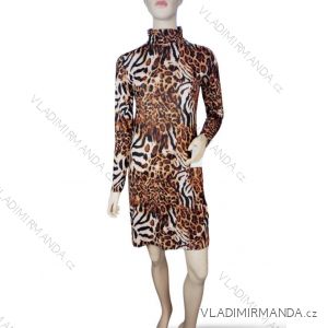 Šaty elegantní s rolákem dlouhý rukáv icecool dámské (S/M ONE SIZE) ITALSKÁ MODA IMM211514