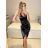 Women's Long Sleeve Knitted Turtleneck Sweater (S/M ONE SIZE) ITALIAN FASHION IM323001 S/M black