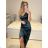 Women's Long Sleeve Knitted Turtleneck Sweater (S/M ONE SIZE) ITALIAN FASHION IM323001 S/M black