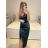 Women's Long Sleeve Knitted Turtleneck Sweater (S/M ONE SIZE) ITALIAN FASHION IM323001 S/M black