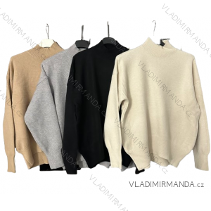 Women's knitted turtleneck long sleeve sweater (S / M ONE SIZE) ITALIAN FASHION IMWT21264