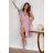 Women's Plus Size (42-46) Long Elegant Party Sleeveless Dress POLISH FASHION PMLBC23265-10 pink 34