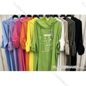 Women's Long Sleeve Tie Up Tunic (S/M ONE SIZE) ITALIAN FASHION IMPLI2234663