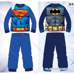 Pajamas long warm superman-batman baby boys boys (4-12 years) SETINO 832-383