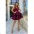 Women's Plus Size (42-46) Long Elegant Party Sleeveless Dress POLISH FASHION PMLBC23265-10 Wine 36