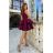 Women's Plus Size (42-46) Long Elegant Party Sleeveless Dress POLISH FASHION PMLBC23265-10 Wine 36