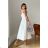 Women's Plus Size (42-46) Long Elegant Party Sleeveless Dress POLISH FASHION PMLBC23265-10 white 40