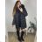 Bunda zimní  s kapucí dámská nadrozměr (3XL-7XL) POLSKÁ MODA BLI2381296 black 3XL