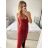 Women's Long Sleeve Party Dress (S/M ONE SIZE) ITALIAN FASHION IMPSH235429 red S / M