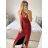 Women's Long Sleeve Party Dress (S/M ONE SIZE) ITALIAN FASHION IMPSH235429 red S / M