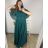 Women's Plus Size Long Casual Short Sleeve Dress (XL/2XL ONE SIZE) ITALIAN FASHION IMPSH2350260 XL/2XL Emerald