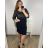 Women's Strapless Long Satin Party Dress (34-42) POLISH FASHION PMLEL24NATHALIE -   black -   48