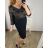 Women's Strapless Long Satin Party Dress (34-42) POLISH FASHION PMLEL24NATHALIE -   black -   48