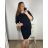 Women's short sleeve dress oversized (L-3XL) POLISH FASHION PMF20013
