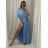 Elegant Long Sleeve Dress Women (S / M.ONE SIZE) ITALIAN FASHION IMM211302
